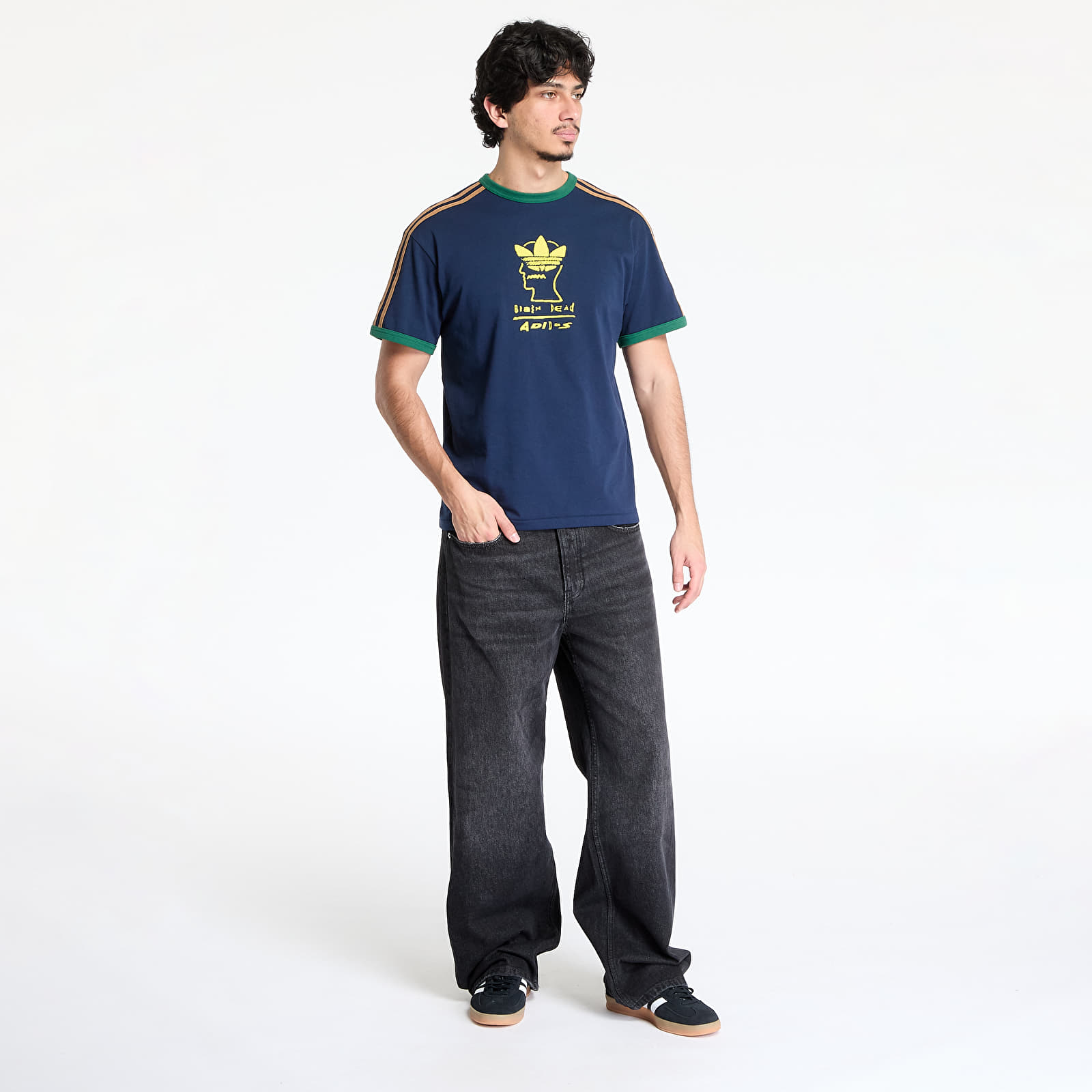 T-shirts adidas x Brain Dead Tee Blue/ Collegiate Navy