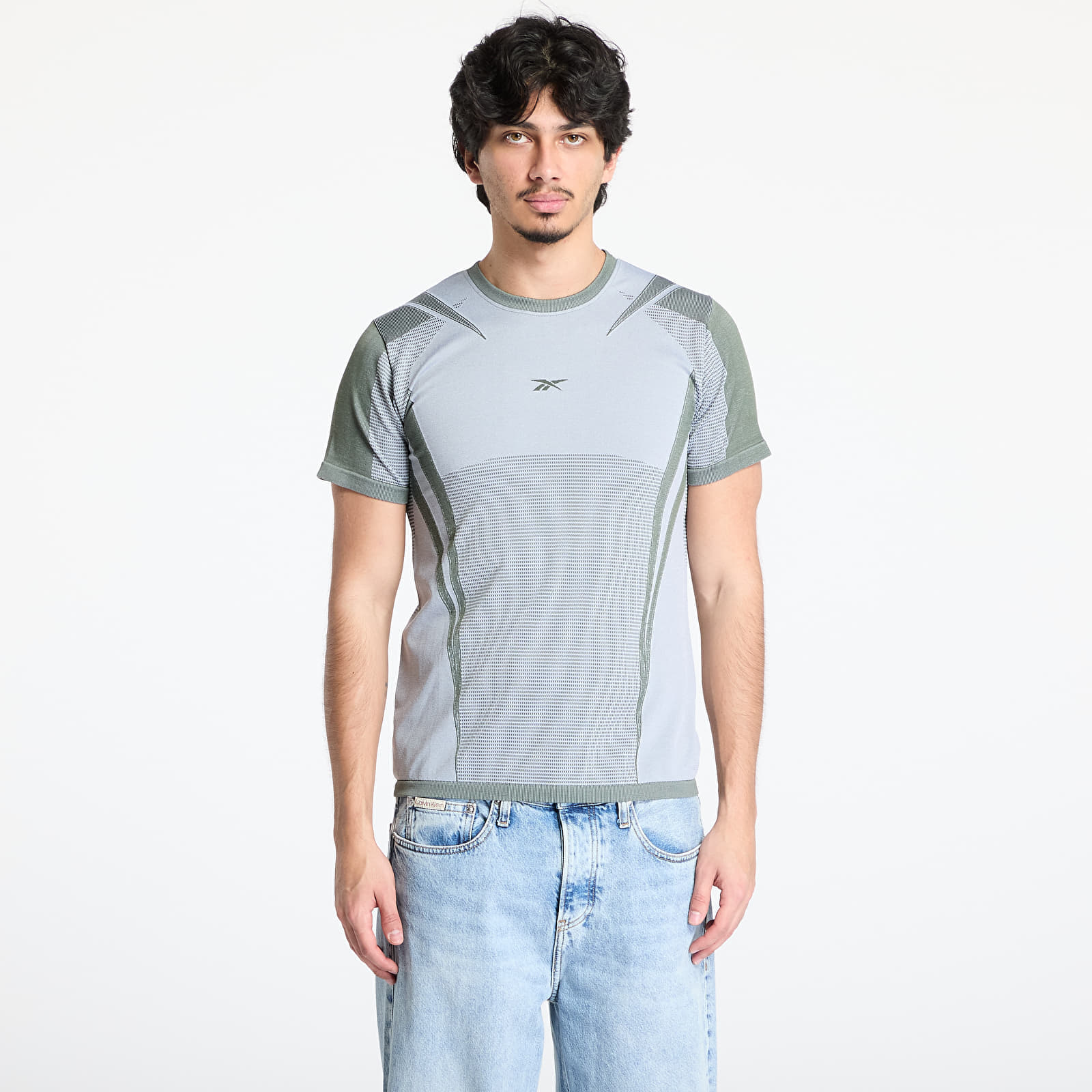 PóLó Reebok Lab Tech Tee Chalk/ Breakaway Green M-image