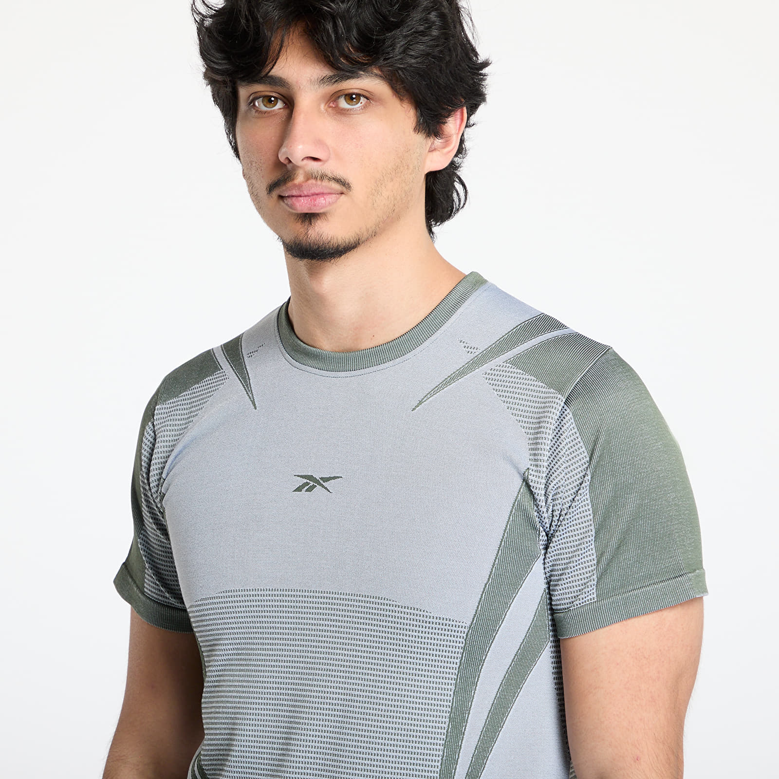 T-Shirts Reebok Lab Tech Tee Chalk/ Breakaway Green