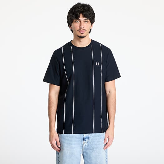 Marškinėliai FRED PERRY Pinstripe T-Shirt Navy