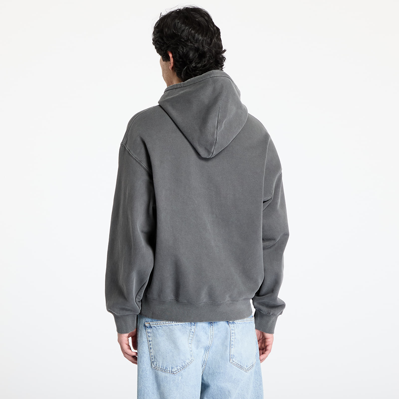 Kapucnis pulóverek és pulcsik Carhartt WIP Hooded Library Sweat UNISEX Black Garment Dyed