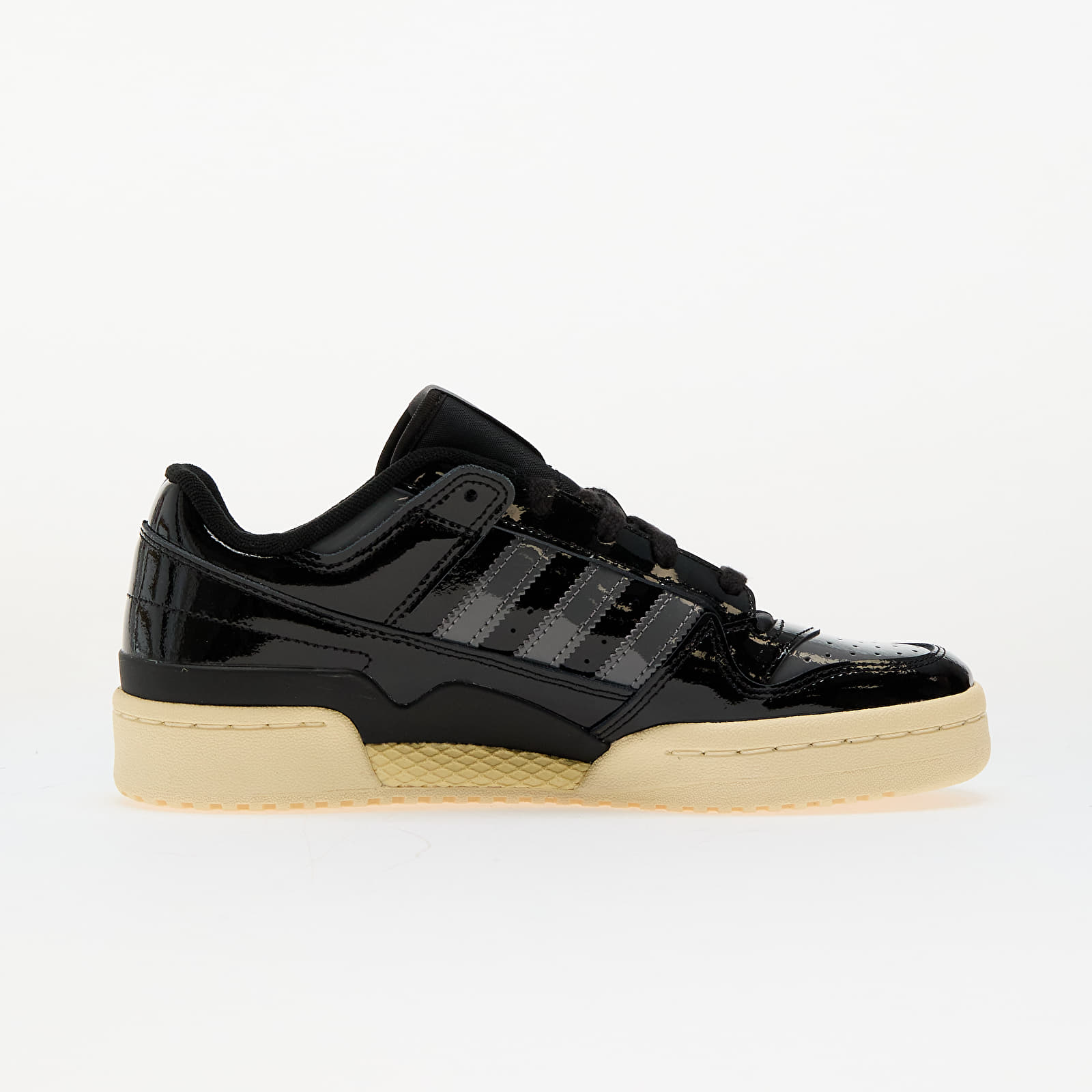 Women's shoes adidas Forum Low Cl W Core Black/ Grey Four/ Easy Yellow