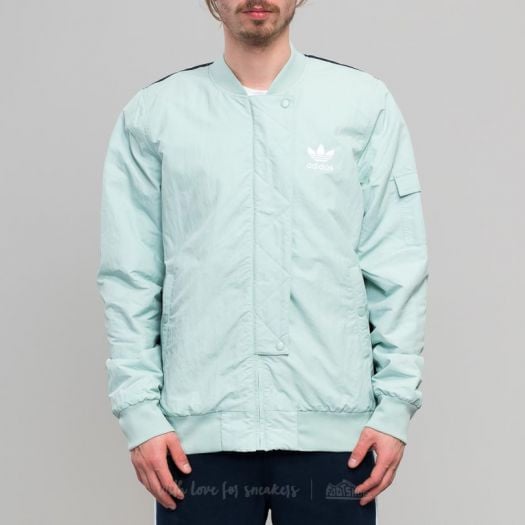 Bombers adidas Padded Bomber Ash Green Collegiate Navy Footshop