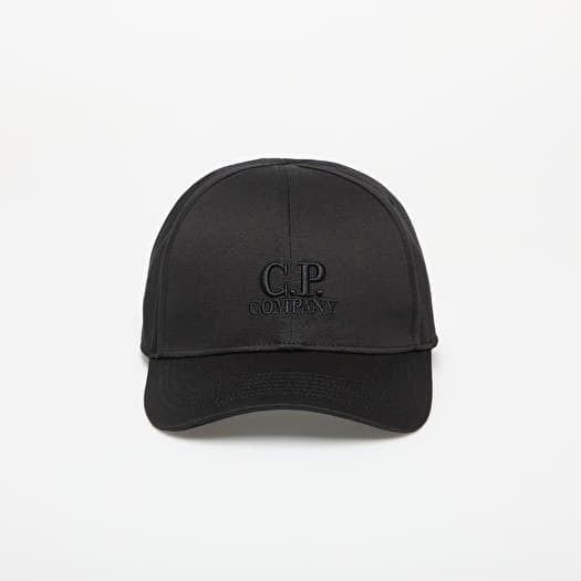帽子 C.P. Company Gabardine Logo Cap Caps C.P. Company Gabardine Logo Cap Black | Footshop
