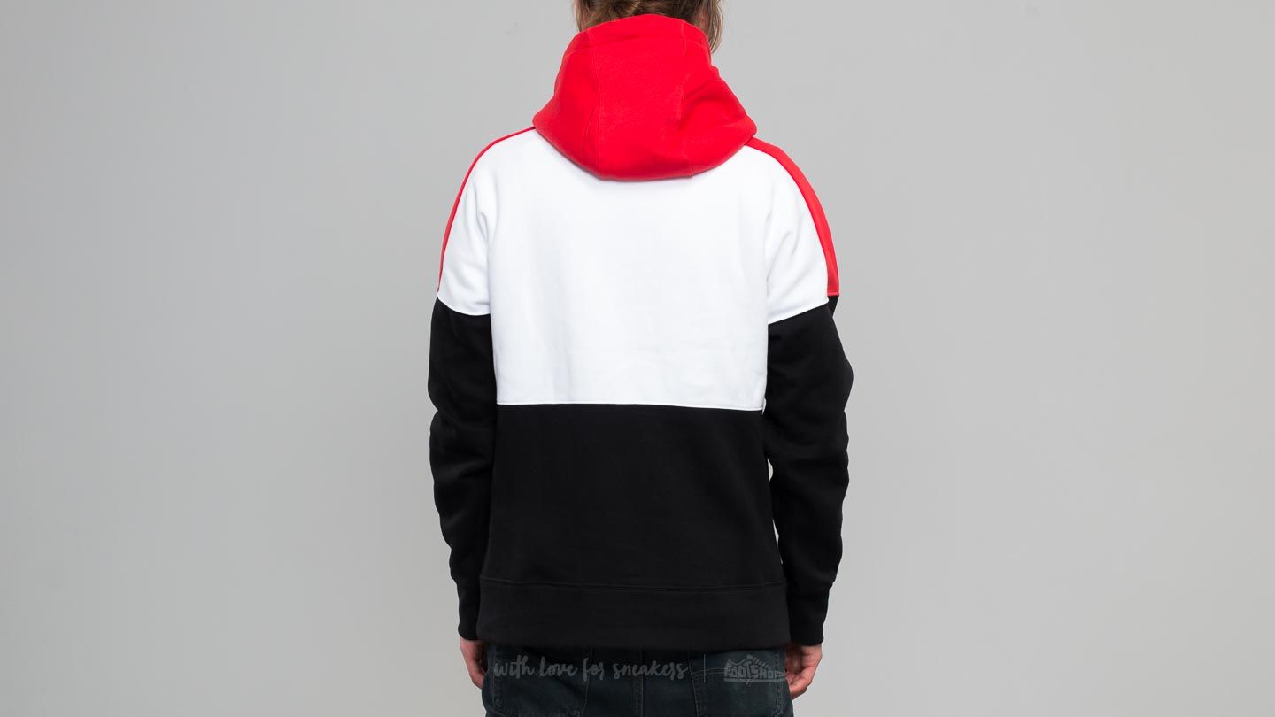 Hoodies and sweatshirts Nike Sportswear Fleece Pullover Hoodie White Red Black Footshop