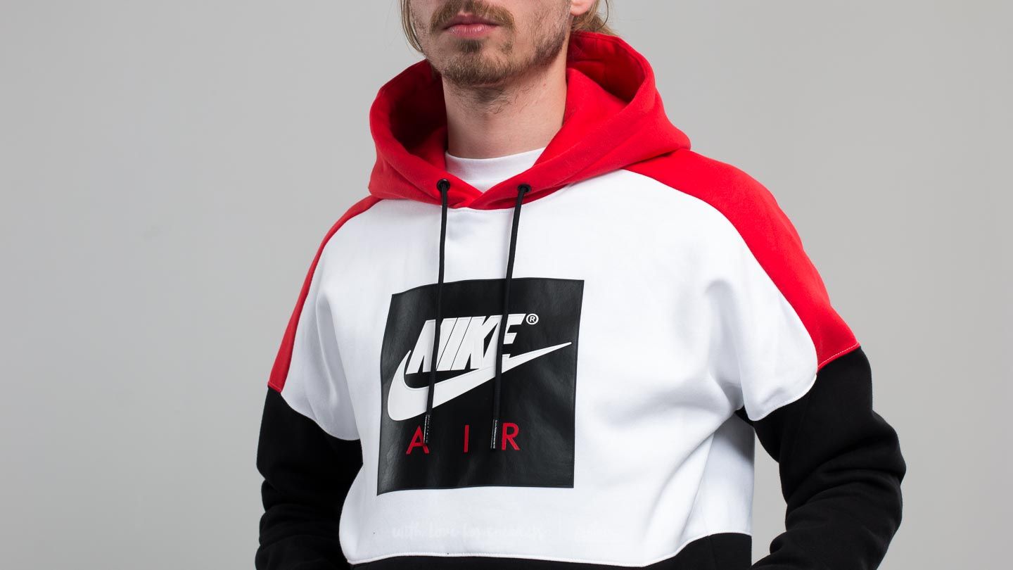Red and sales white nike hoodie