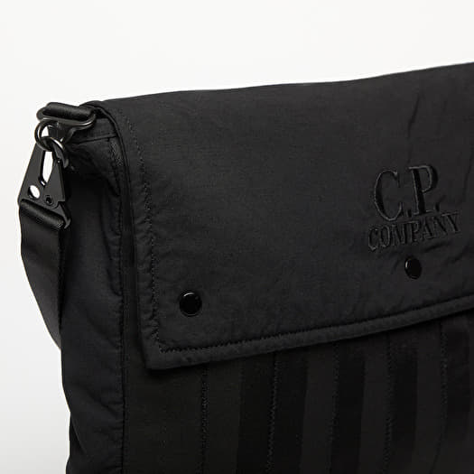 ショルダーバッグ C.P. COMPANY LOGO BAG C.P. Company Herringbone Logo Bag - Grey | Editorialist