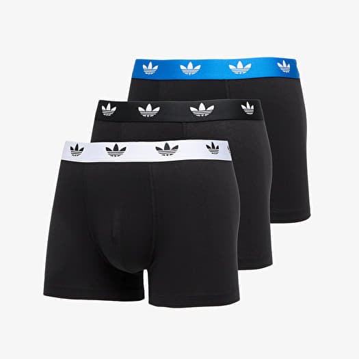 Boxerky adidas Comfort Flex Cotton Trunk 3-Pack Black