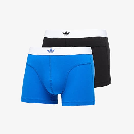 Boxerky adidas Comfort Flex Cotton - Body Lines Trunk 2-Pack Blue/ Black
