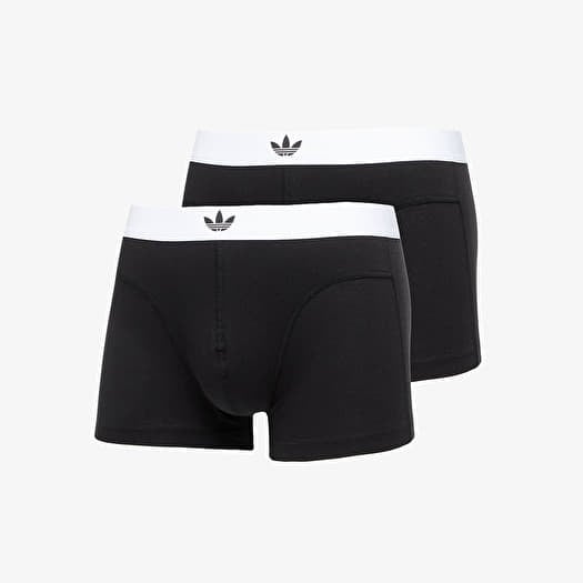 Boxerky adidas Comfort Flex Cotton - Body Lines Trunk 2-Pack Black
