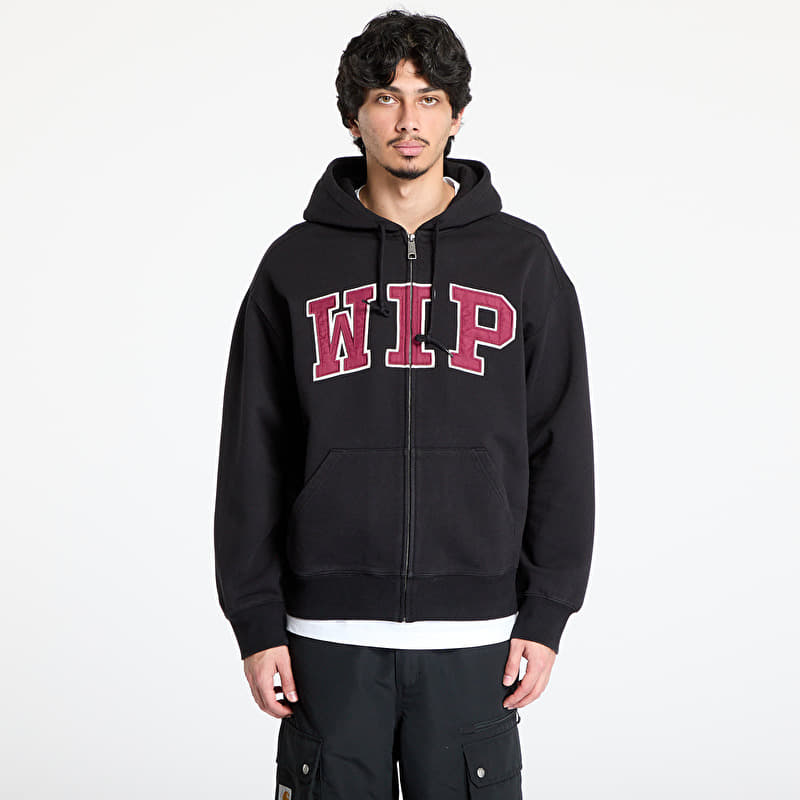 Sweatshirt Carhartt WIP Hooded WIP Sweatshirt UNISEX Black Stone Washed