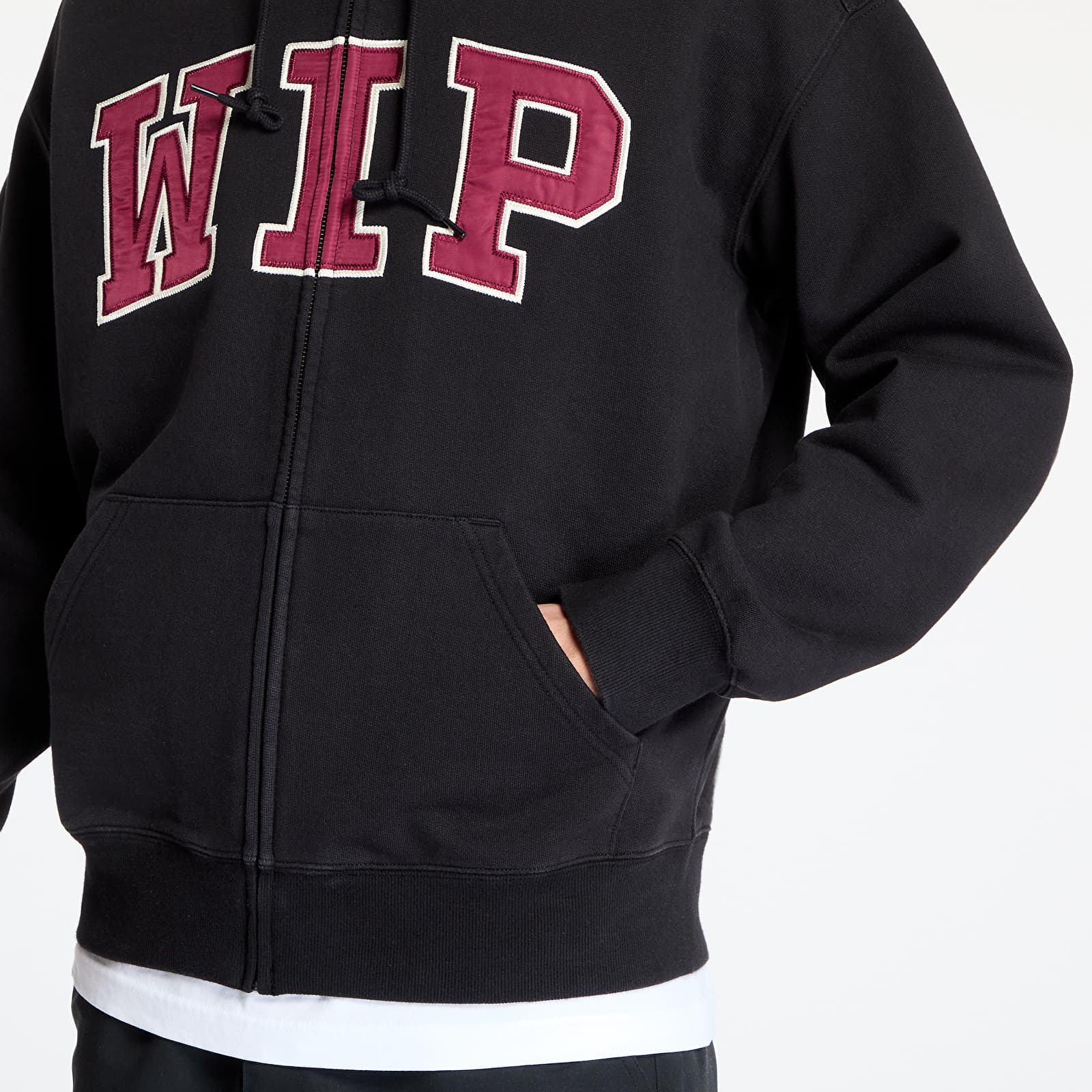 Kapucnis pulóverek és pulcsik Carhartt WIP Hooded WIP Sweatshirt UNISEX Black Stone Washed