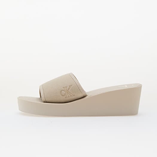 Calvin Klein Jeans Beach Wedge Slide Ca Beige