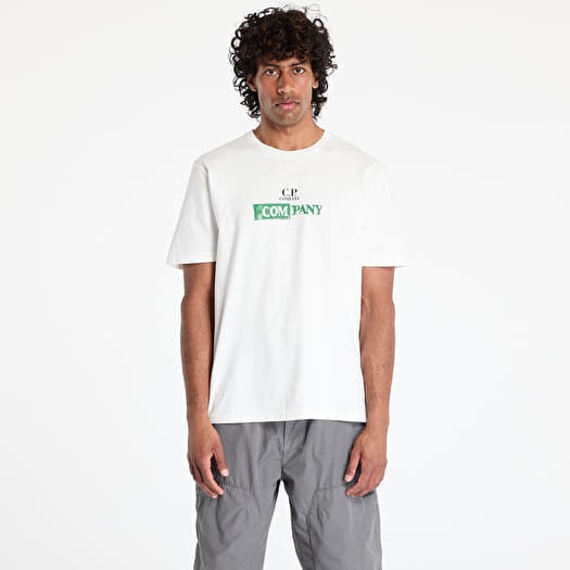 T-krekls C.P. Company Logo-Print Jersey T-Shirt Gauze White