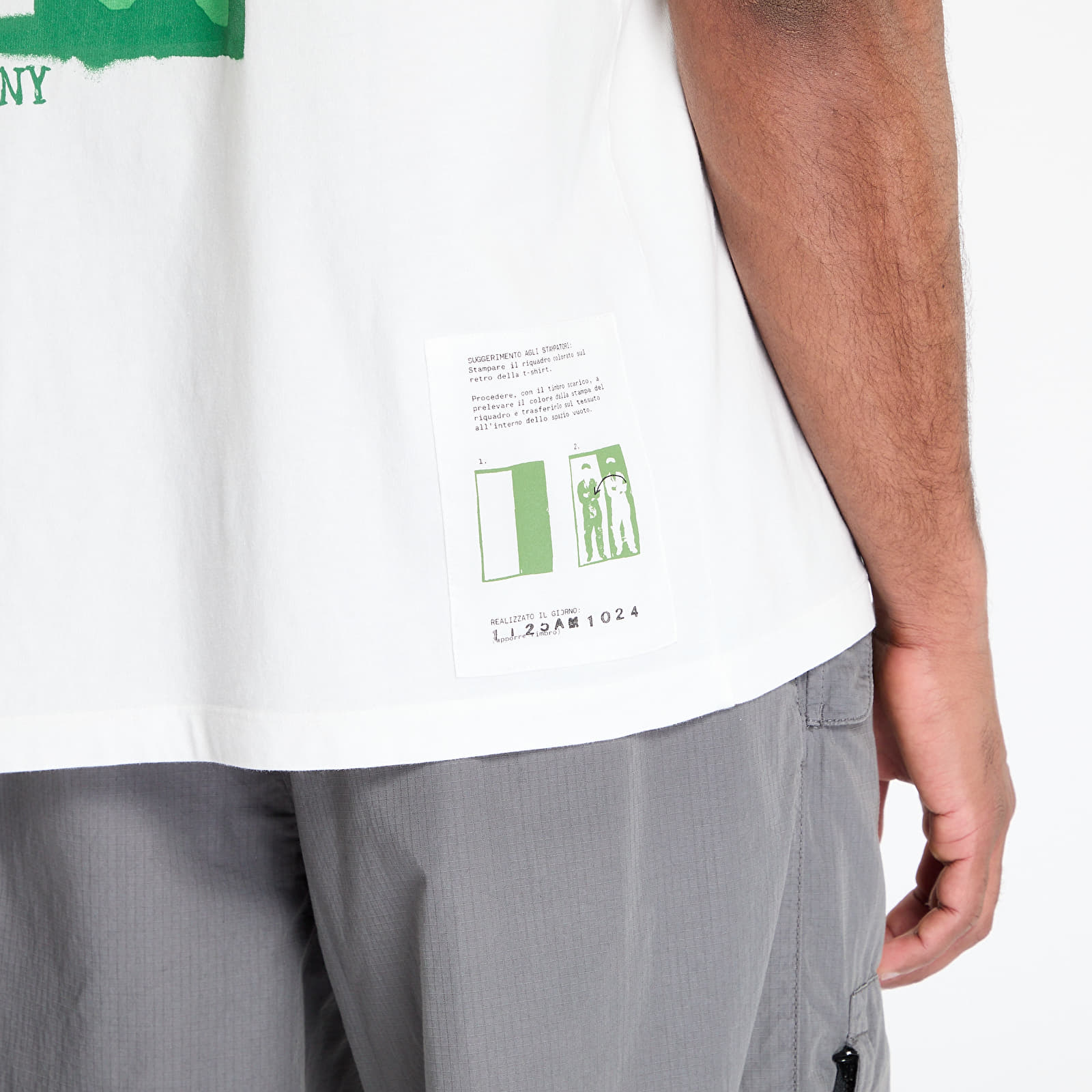 T-Shirts C.P. Company Logo-Print Jersey T-Shirt Gauze White
