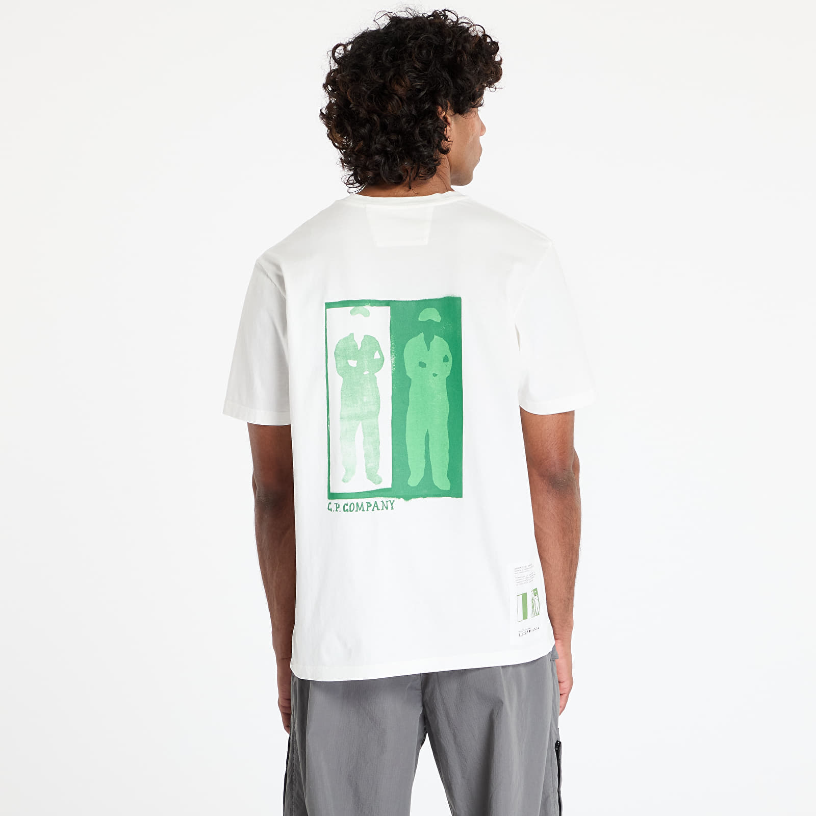 T-Shirts C.P. Company Logo-Print Jersey T-Shirt Gauze White