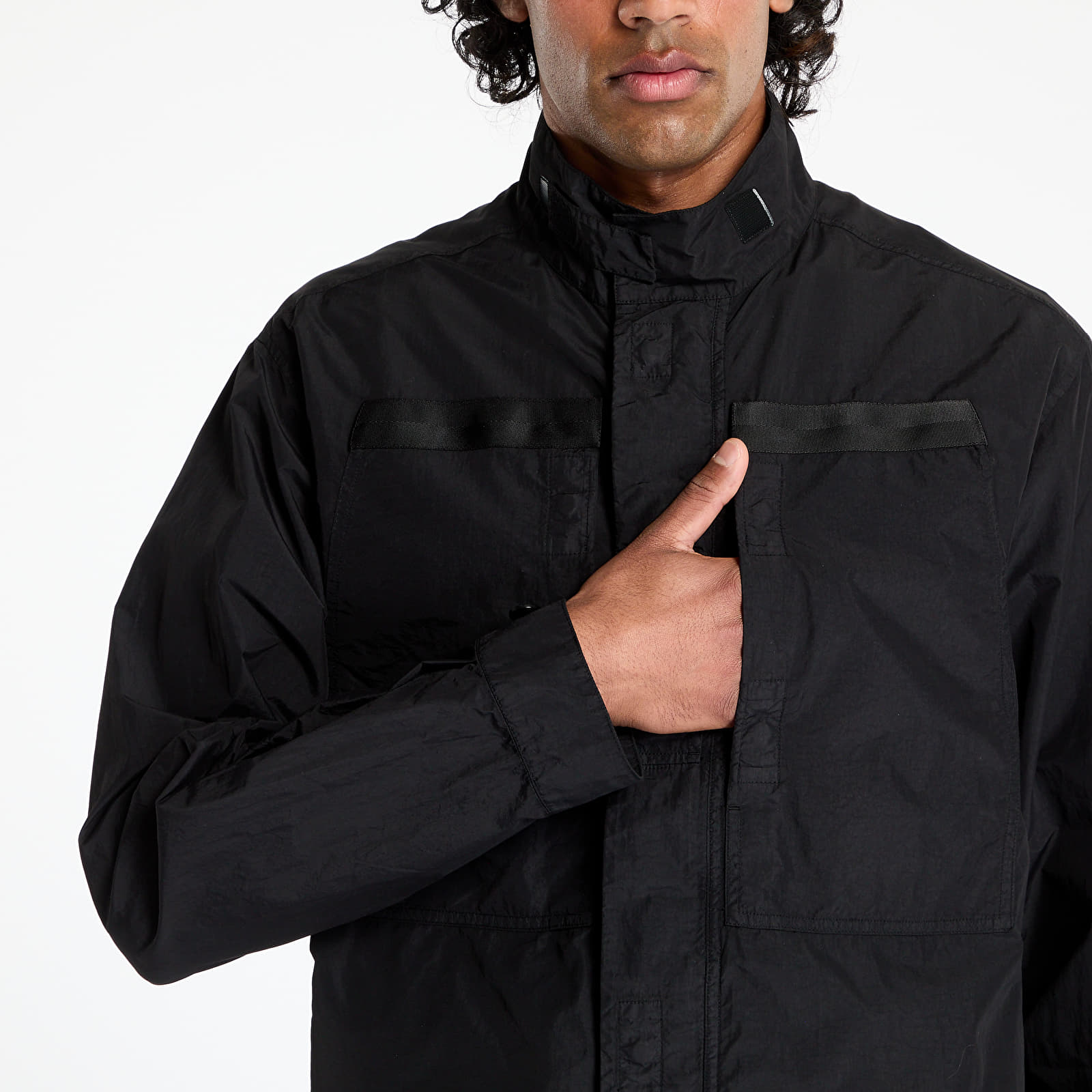 Overshirt C.P. Company Flatt Nylon Lens Overshirt Black