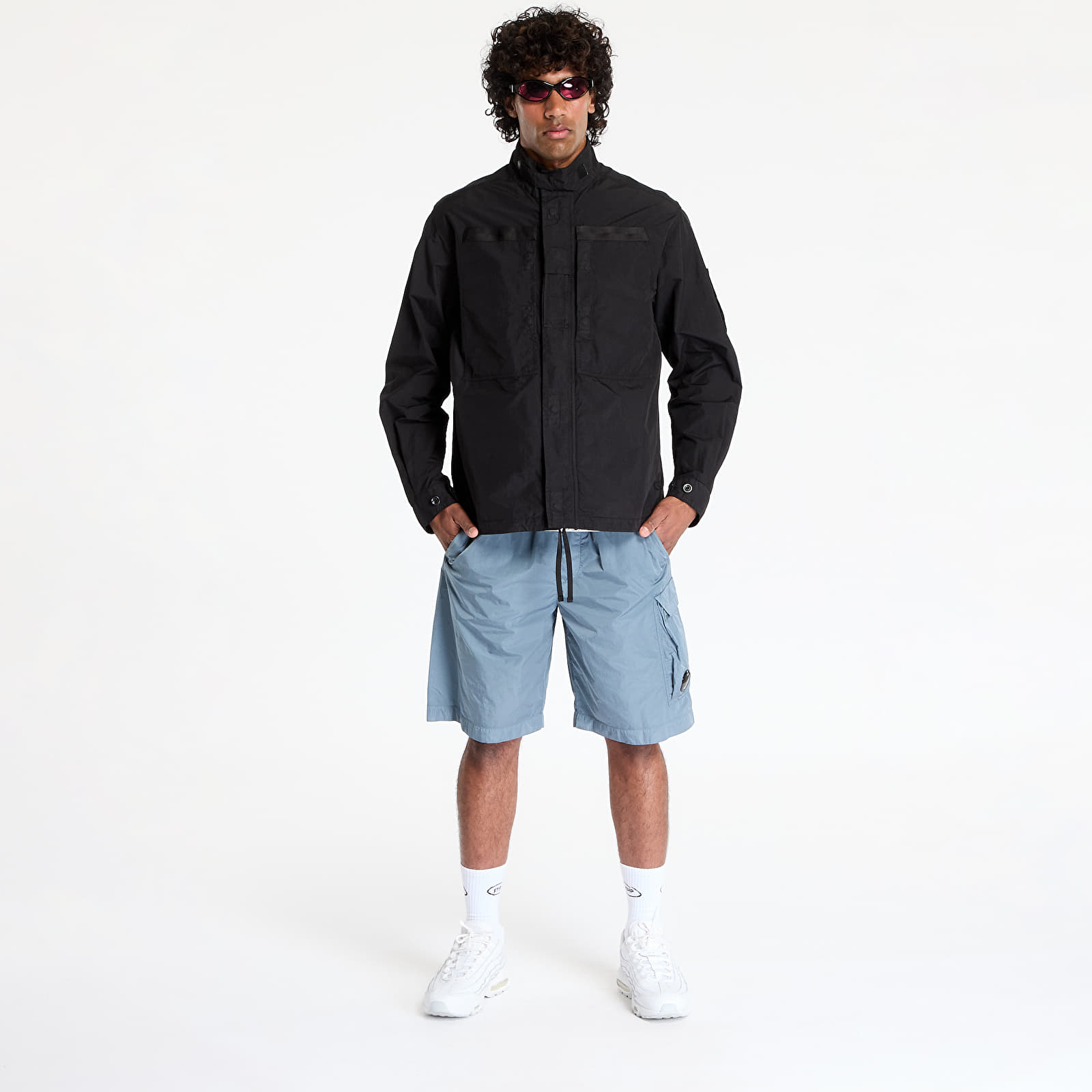 Overshirt C.P. Company Flatt Nylon Lens Overshirt Black