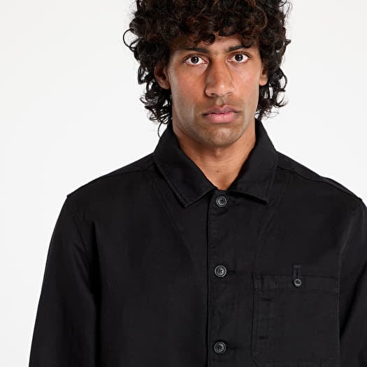 nn cpcompany Overshirt C.P. Company Cotton/Linen Full Zip Overshirt Black