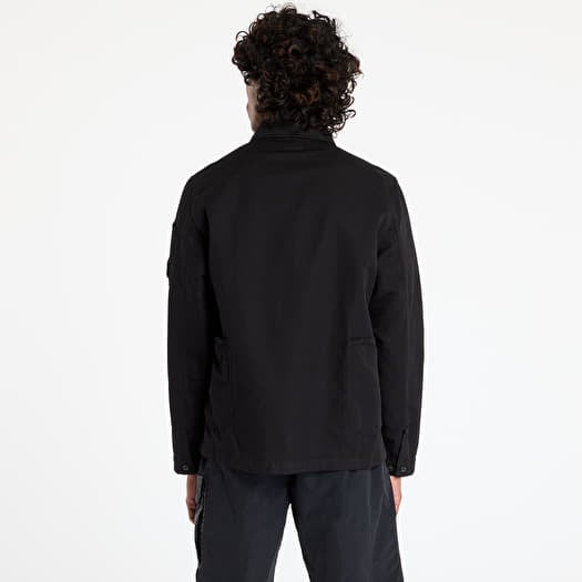 nn cpcompany Overshirt C.P. Company Cotton/Linen Full Zip Overshirt Black