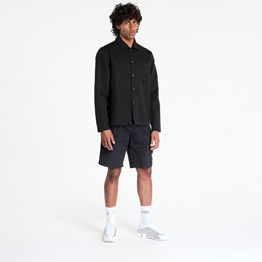 nn cpcompany Overshirt C.P. Company Cotton/Linen Full Zip Overshirt Black