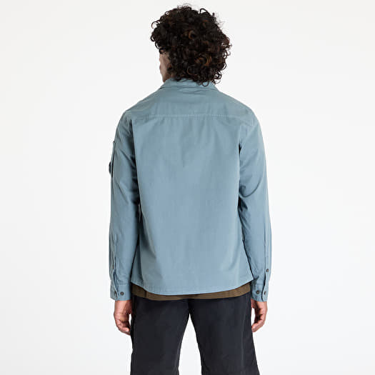Overshirt Company Organic Gabardine Full Zip Overshirt Stormy