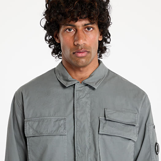 Overshirt C.P. Company Organic Gabardine Utility Lens Shirt Smoked