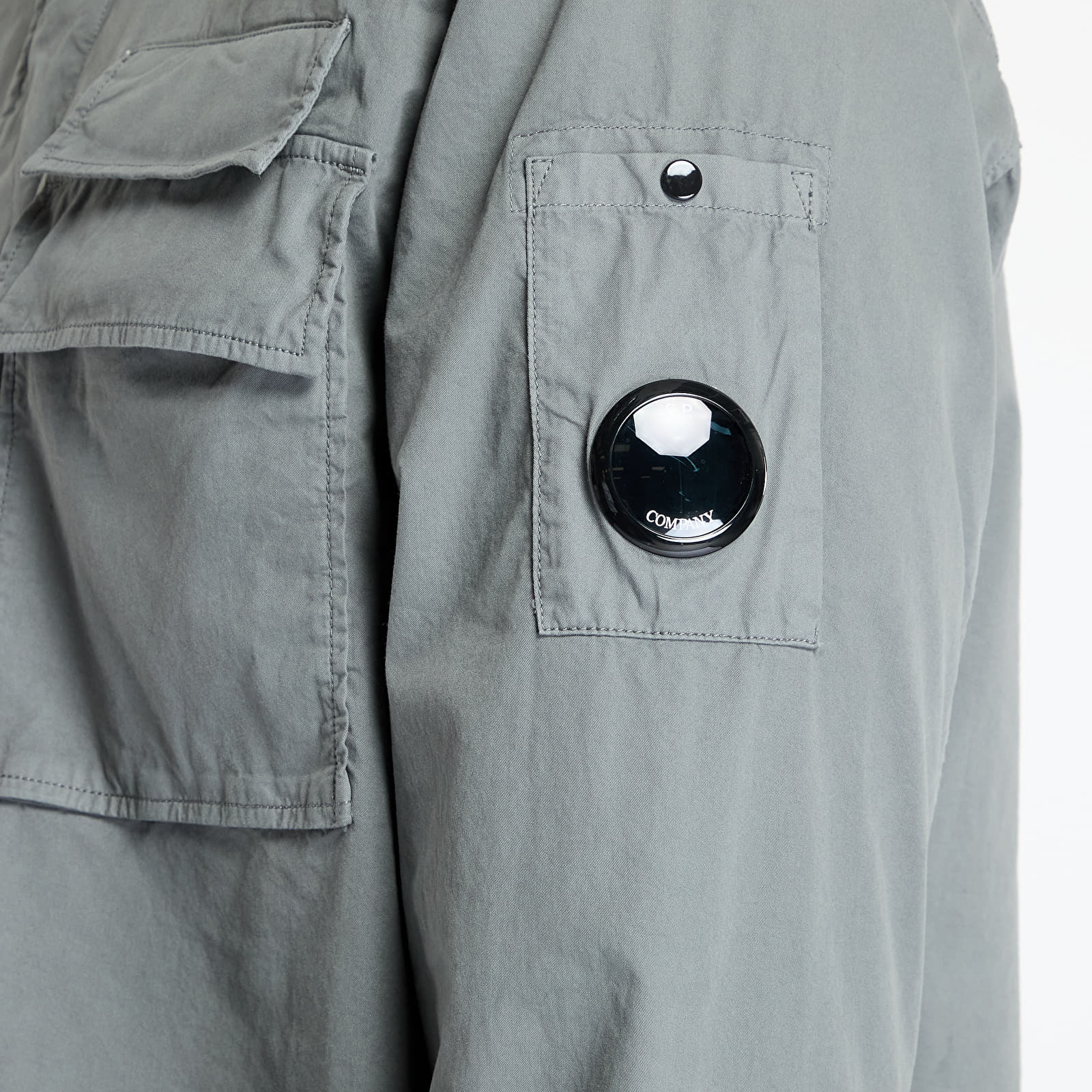 Overshirt C.P. Company Organic Gabardine Utility Lens Shirt Smoked Pearl