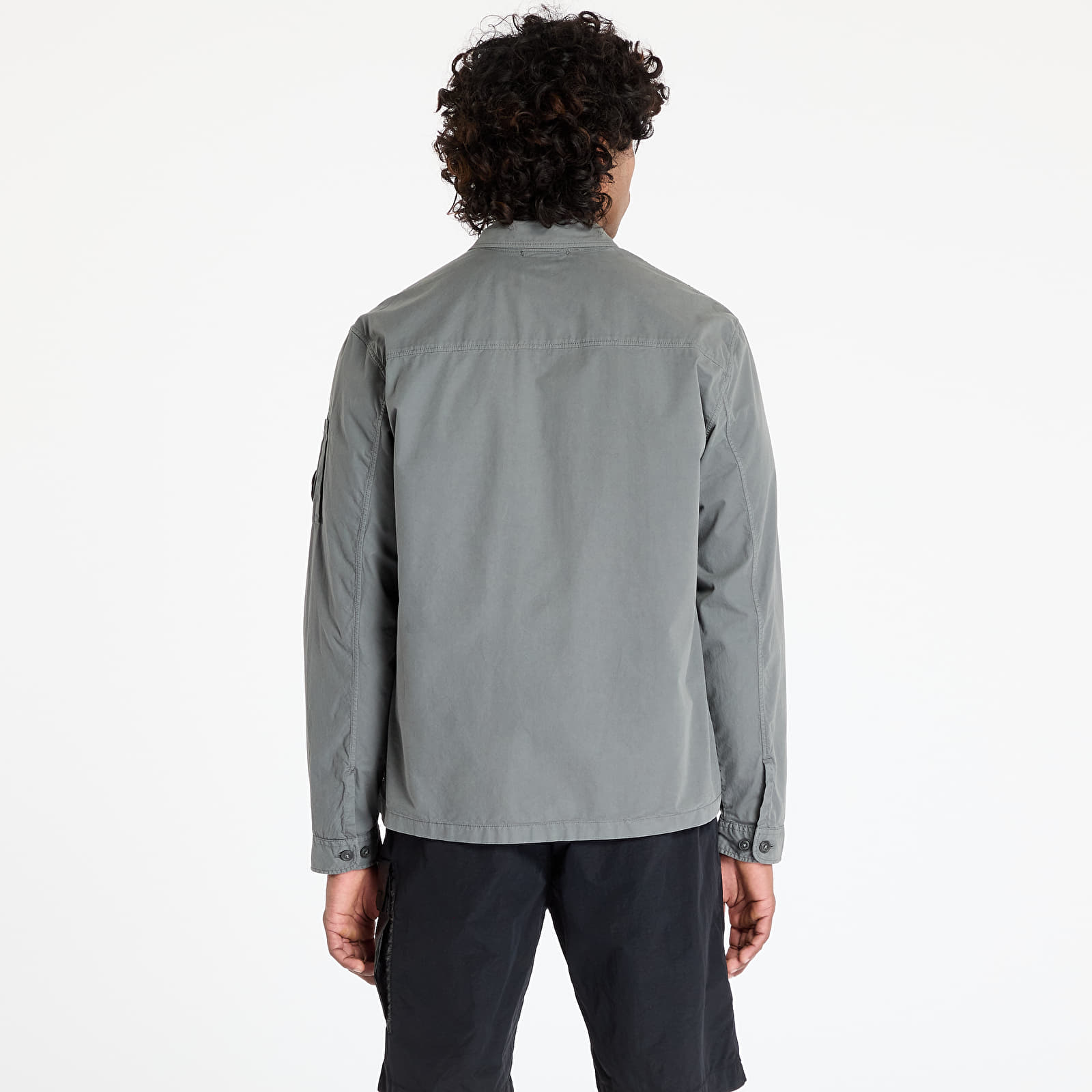 Overshirt C.P. Company Organic Gabardine Utility Lens Shirt Smoked Pearl