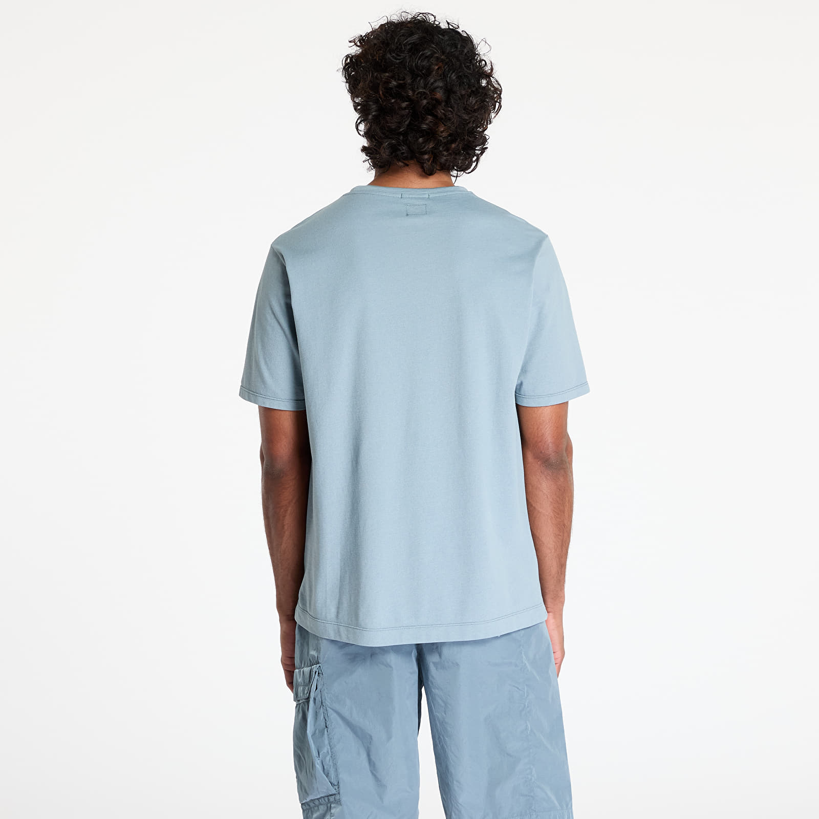 Tričká C.P. Company Tacting Piquet Embroidery T-Shirt Stormy Weather