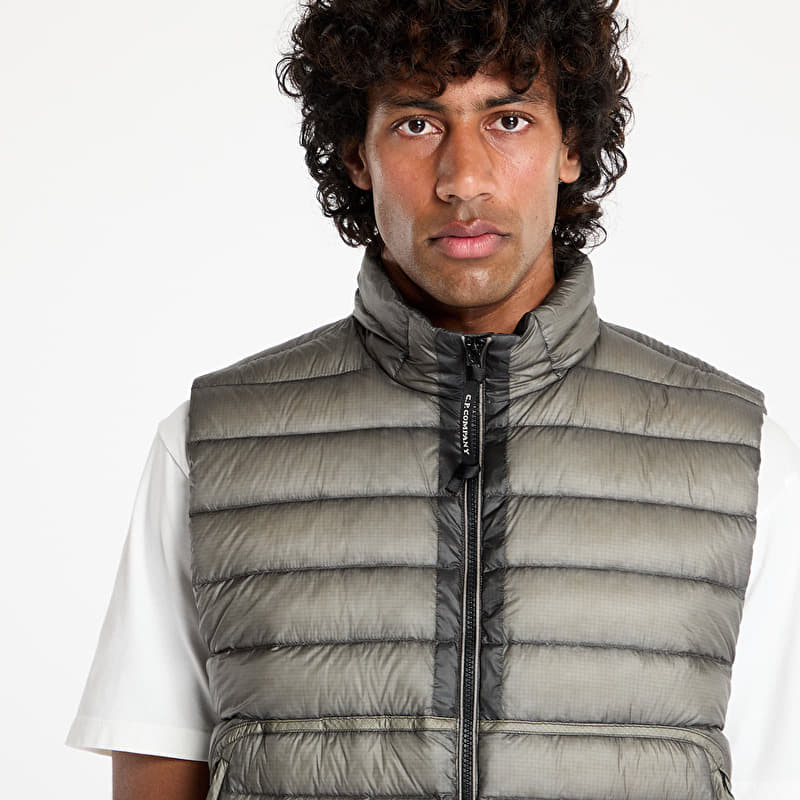 C.P. Company Dd Shell Lens Down Vest Smoked Pearl | Footshop