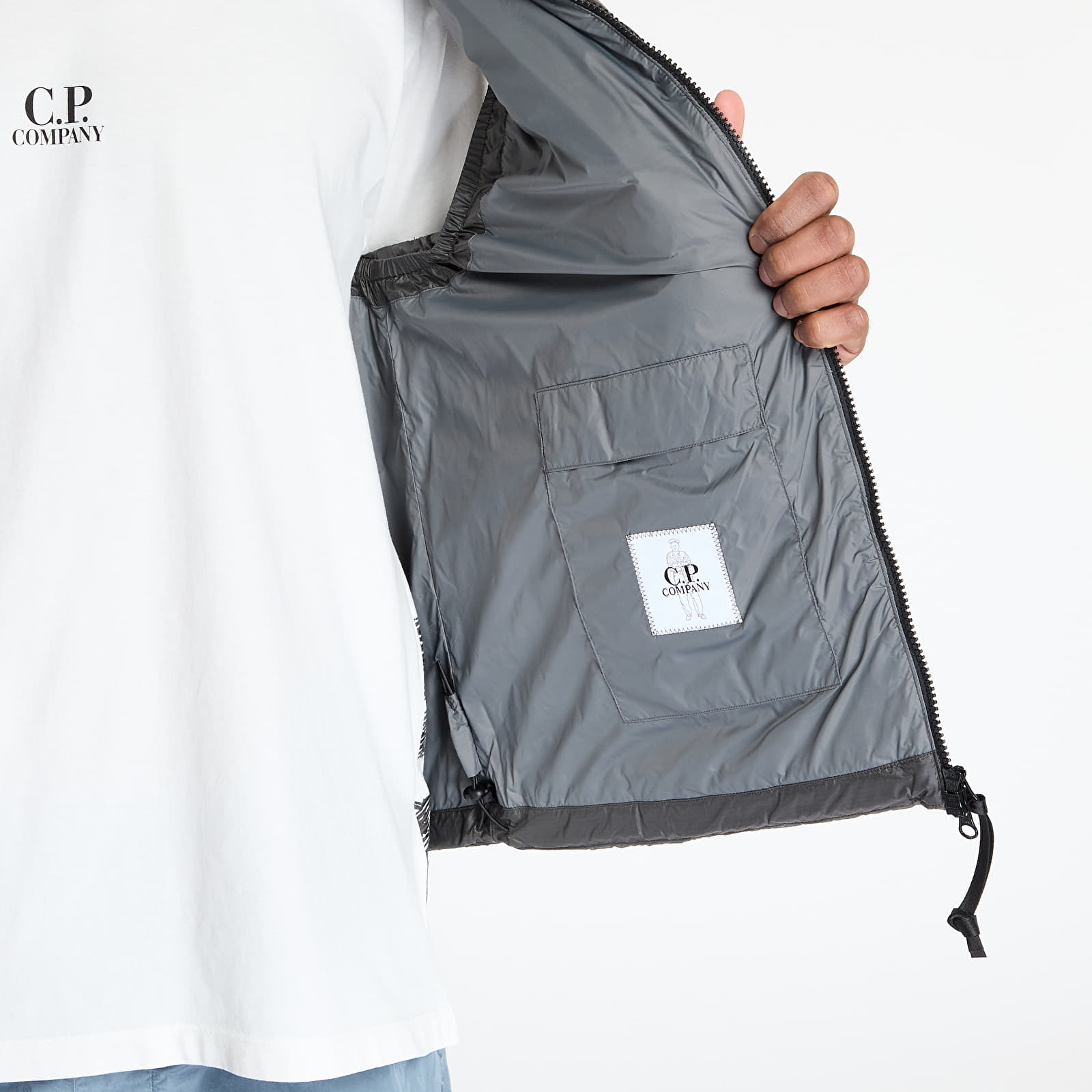 Vests C.P. Company Dd Shell Lens Down Vest Smoked Pearl