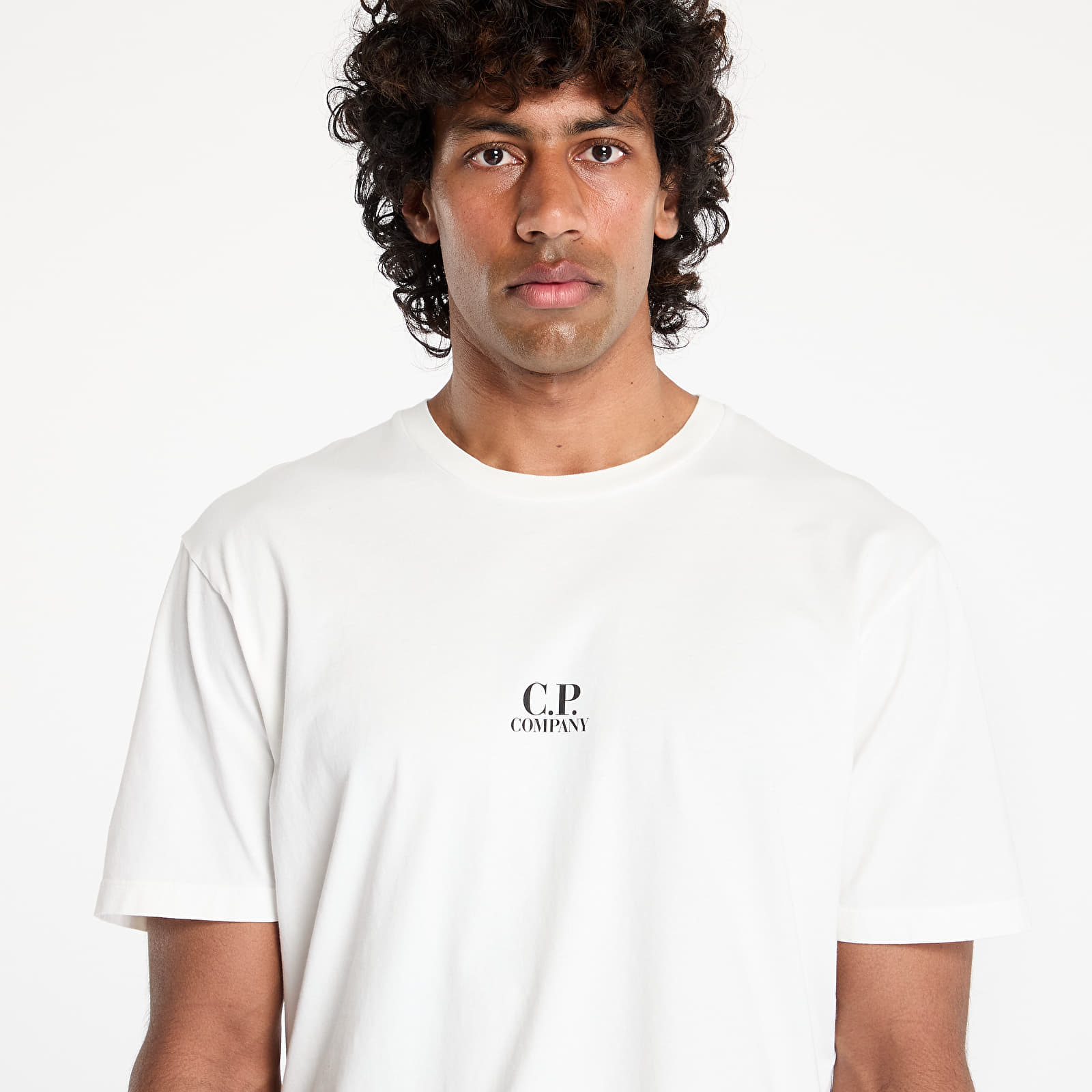 T-Shirts C.P. Company Graphic-Print T-Shirt Gauze White