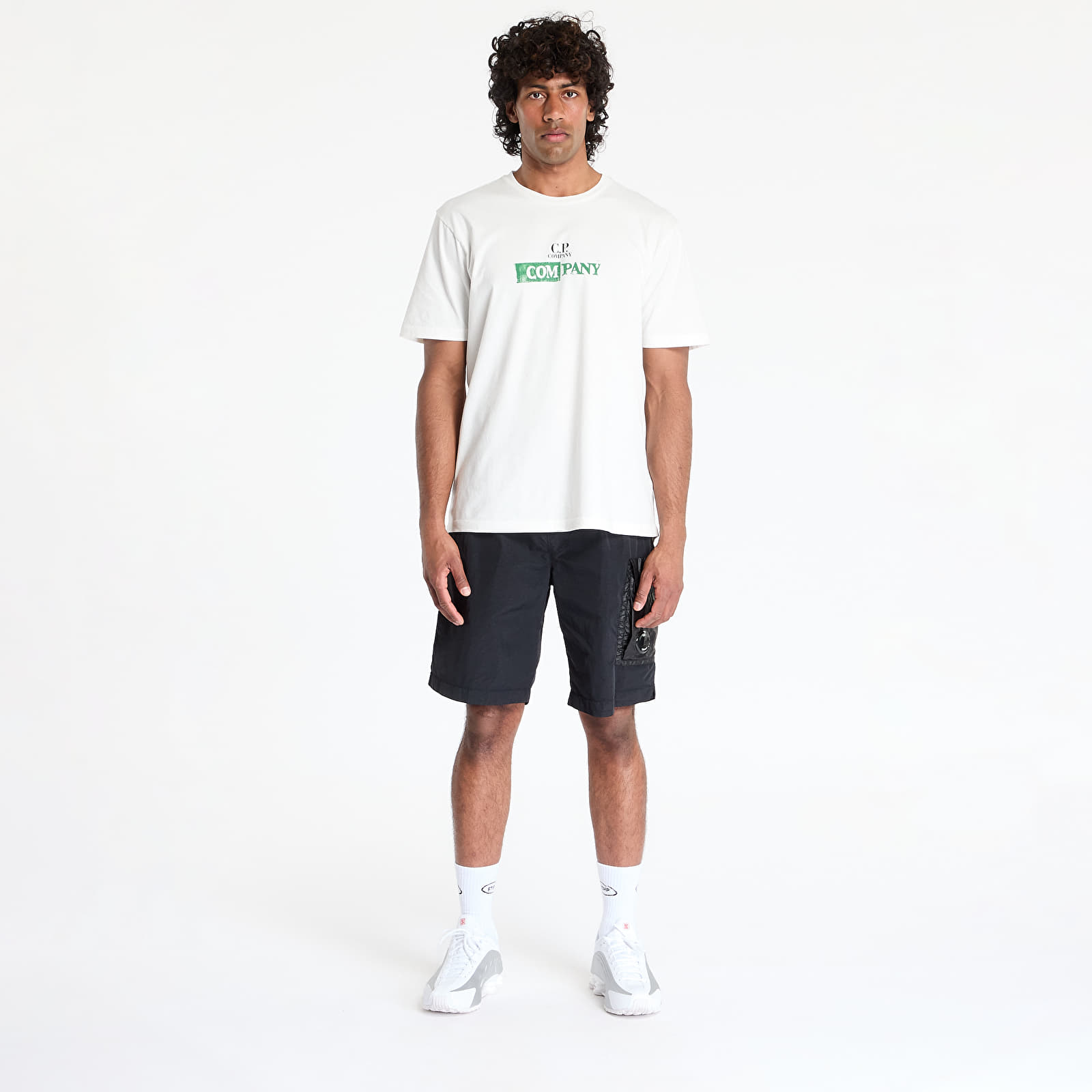 Stroje kąpielowe C.P. Company Lens-Detail Swim Shorts Black