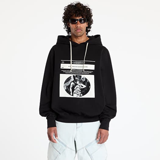 Rick Owens DRKSHDW Oversized Hoodie Black/ Milk