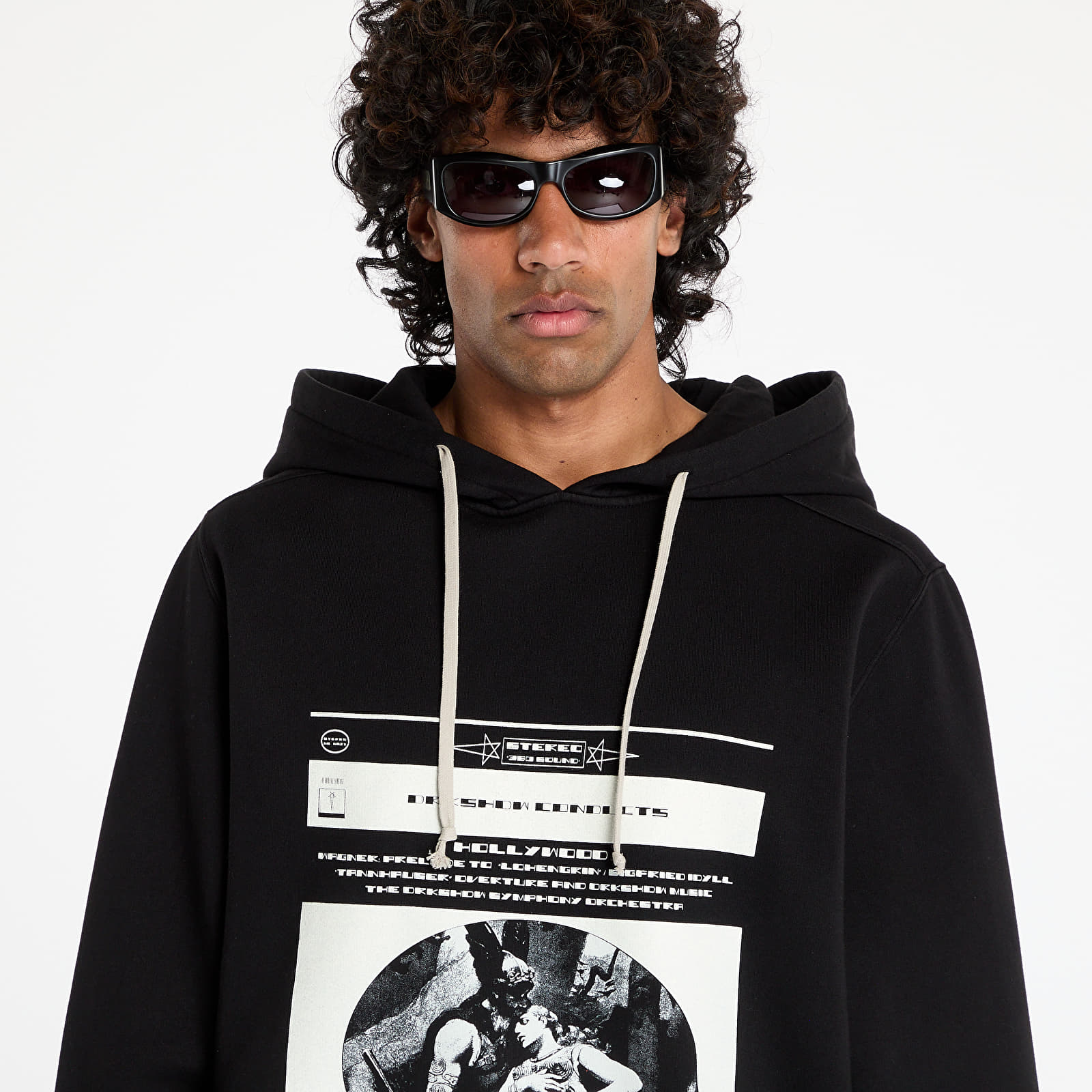 Hoodies e sweatshirts Rick Owens DRKSHDW Oversized Hoodie Black/ Milk
