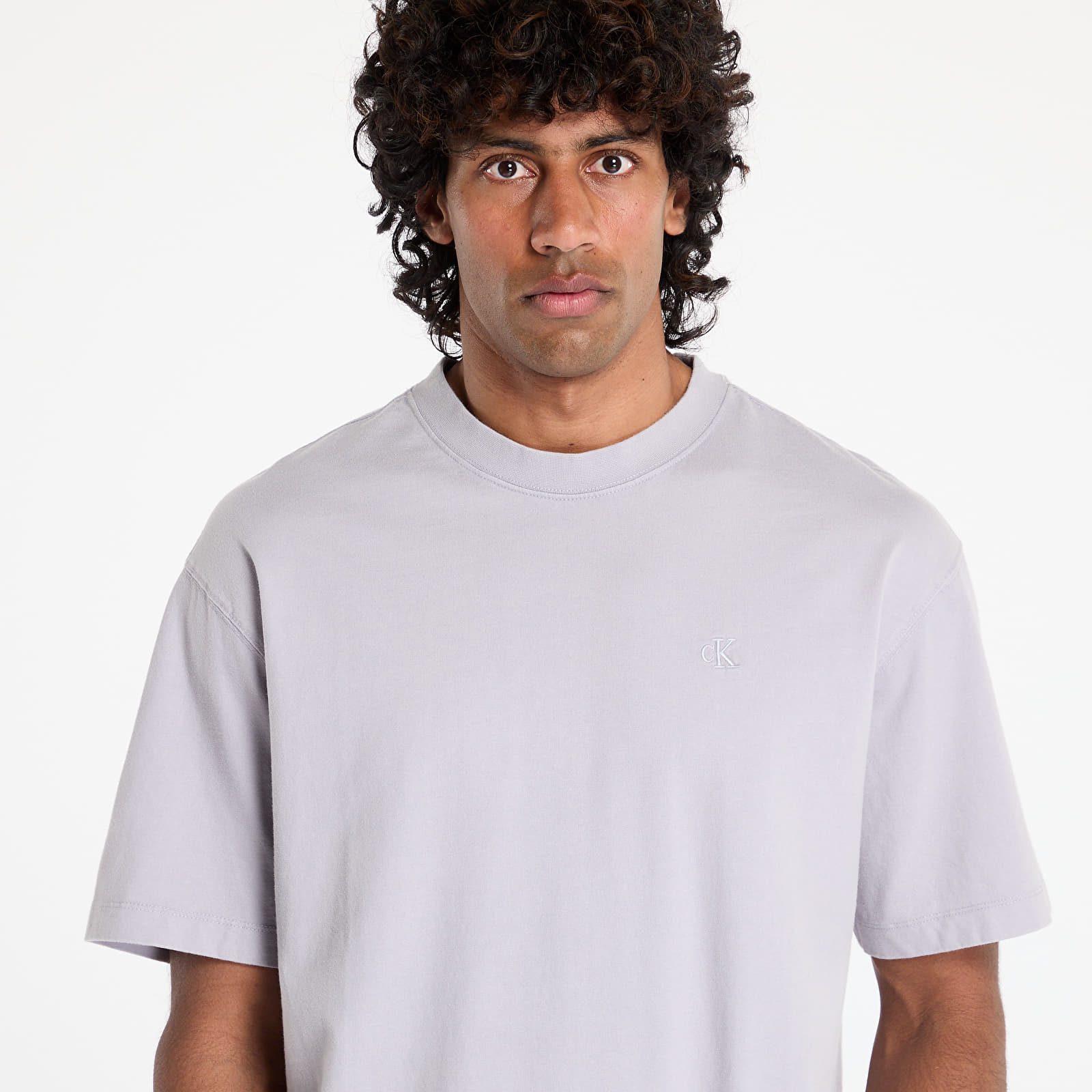 Tričká Calvin Klein Jeans 16S Jersey Washed Tee Lilac Gray