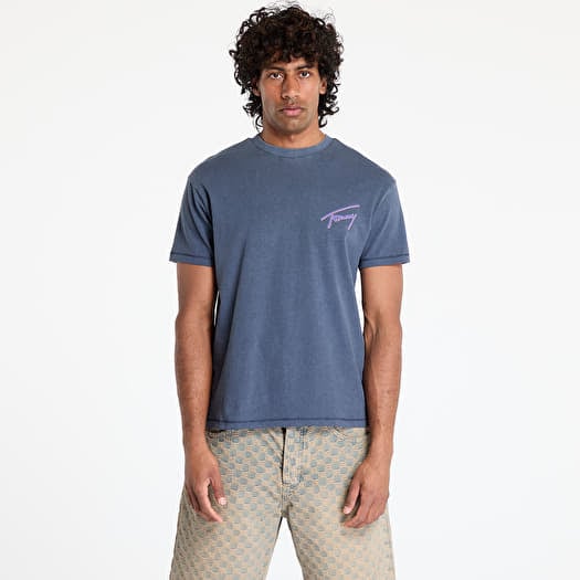 Camiseta Tommy Jeans Relaxed Faded Graphic Tee Blue