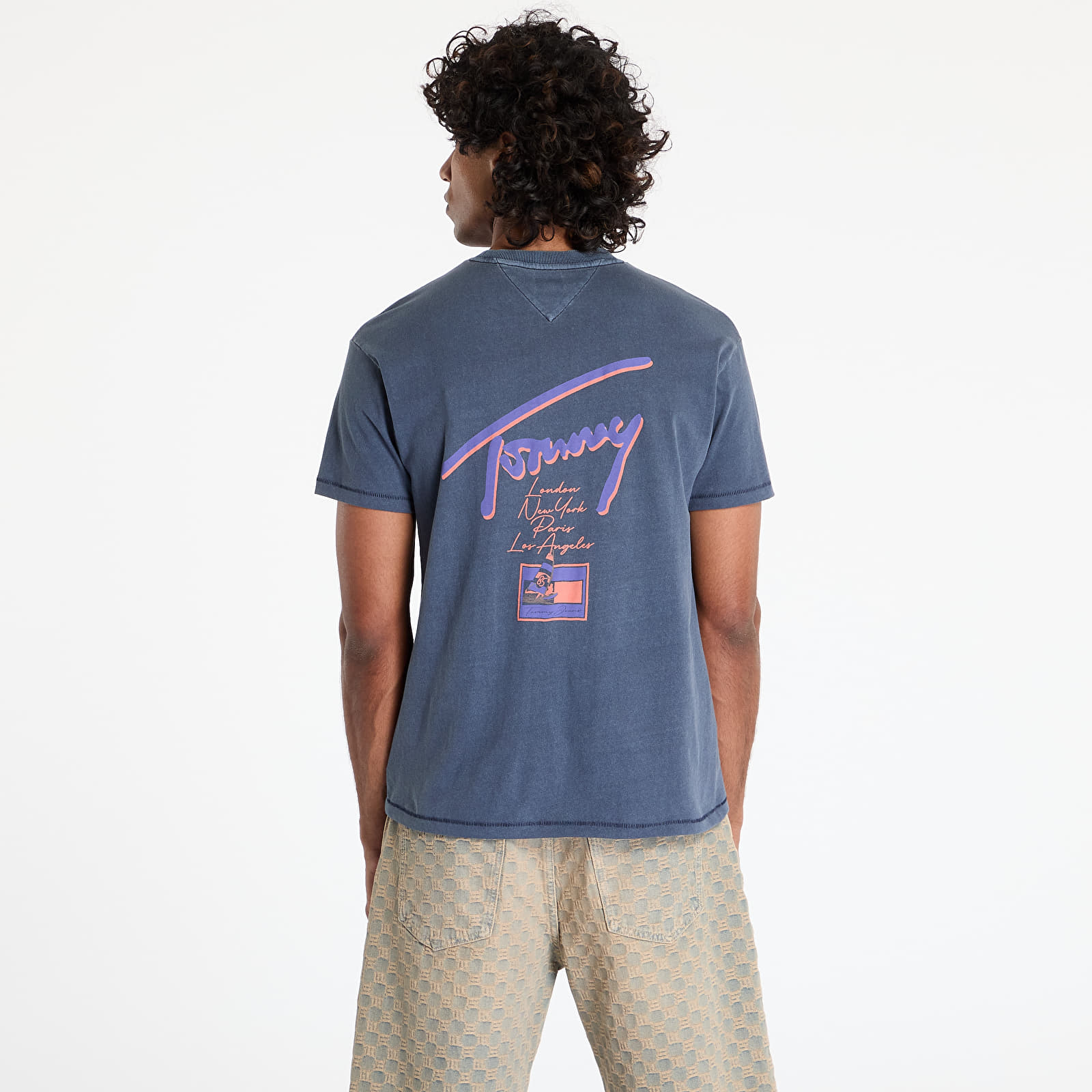T-shirty męskie Tommy Jeans Relaxed Faded Graphic Tee Blue