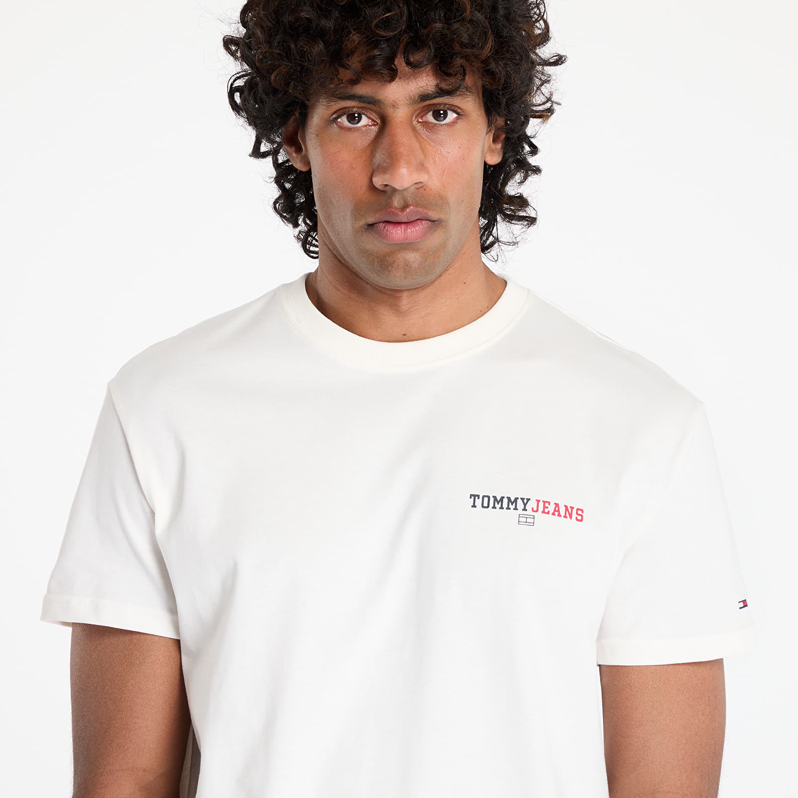 Heren T-shirts Tommy Jeans Reg Dna Graphic Tee White