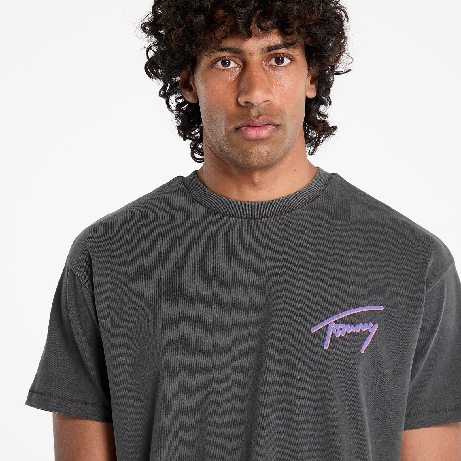 T-shirty męskie Tommy Jeans Relaxed Faded Graphic Tee Black