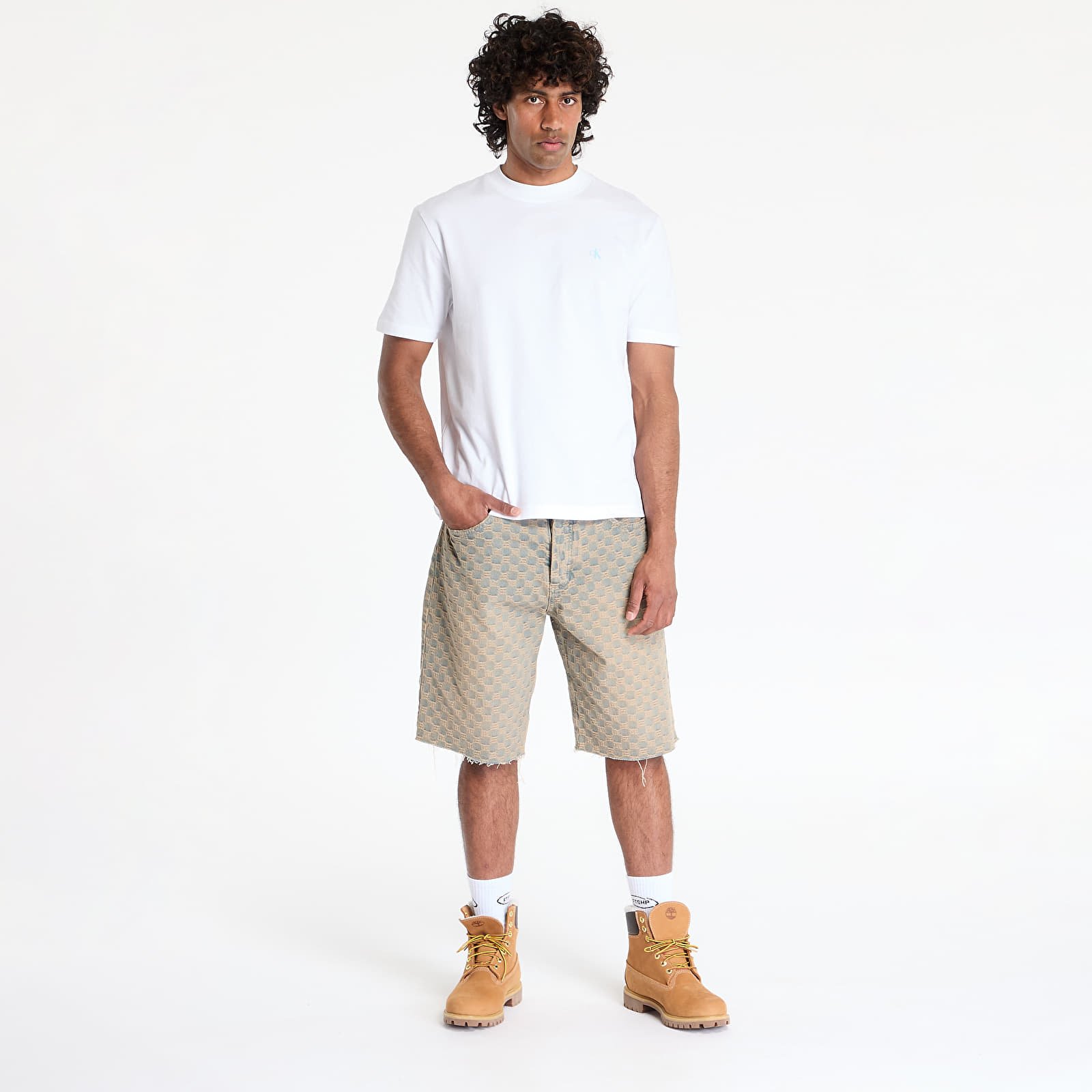 T-Shirts Calvin Klein Jeans Painted Calvin Klein Tee White