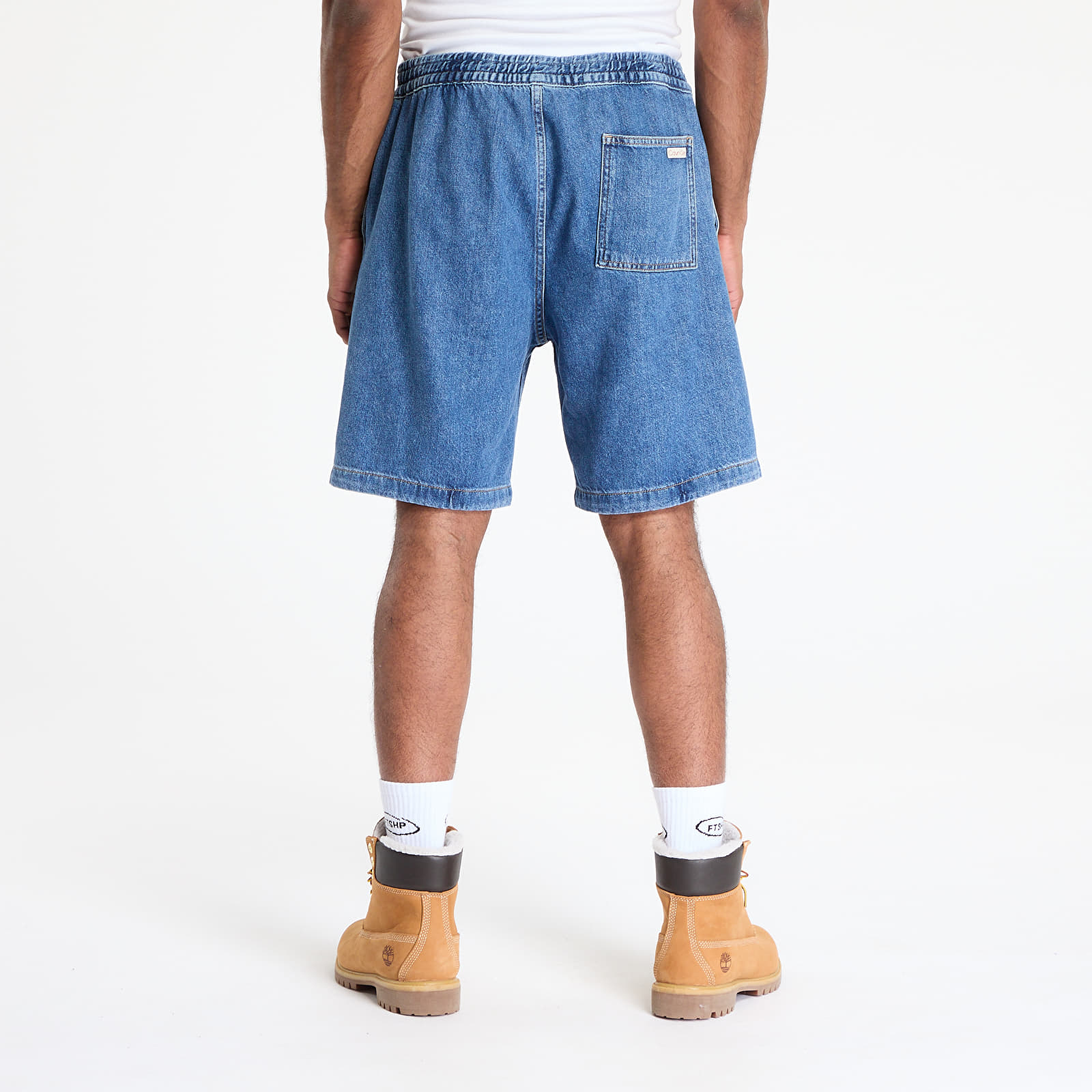 Férfi sortok Calvin Klein Jeans Pull On Relaxed Denim Shorts Denim