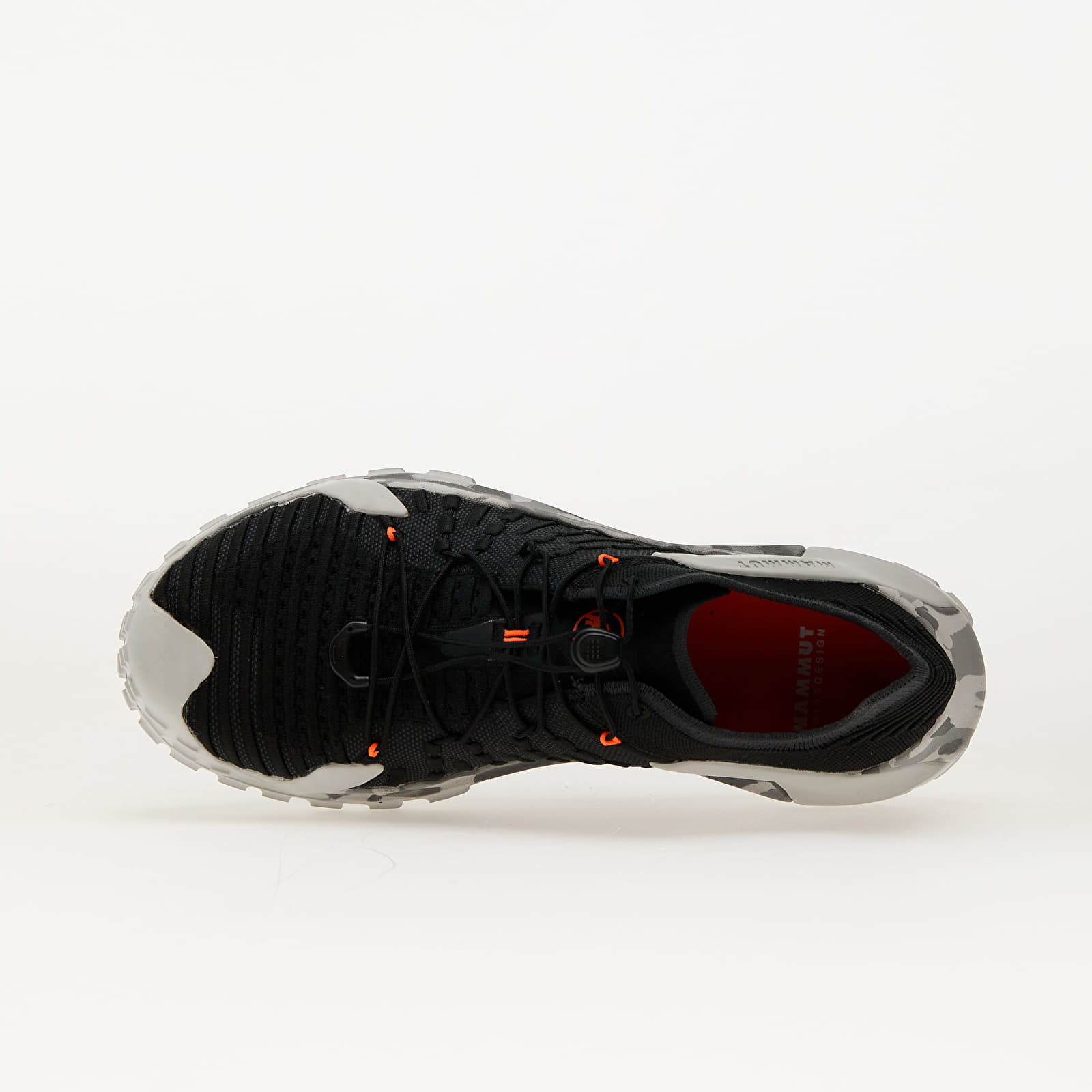 Sapatos de homem Mammut Hueco Knit II Low Men Black-Light Ice Gray