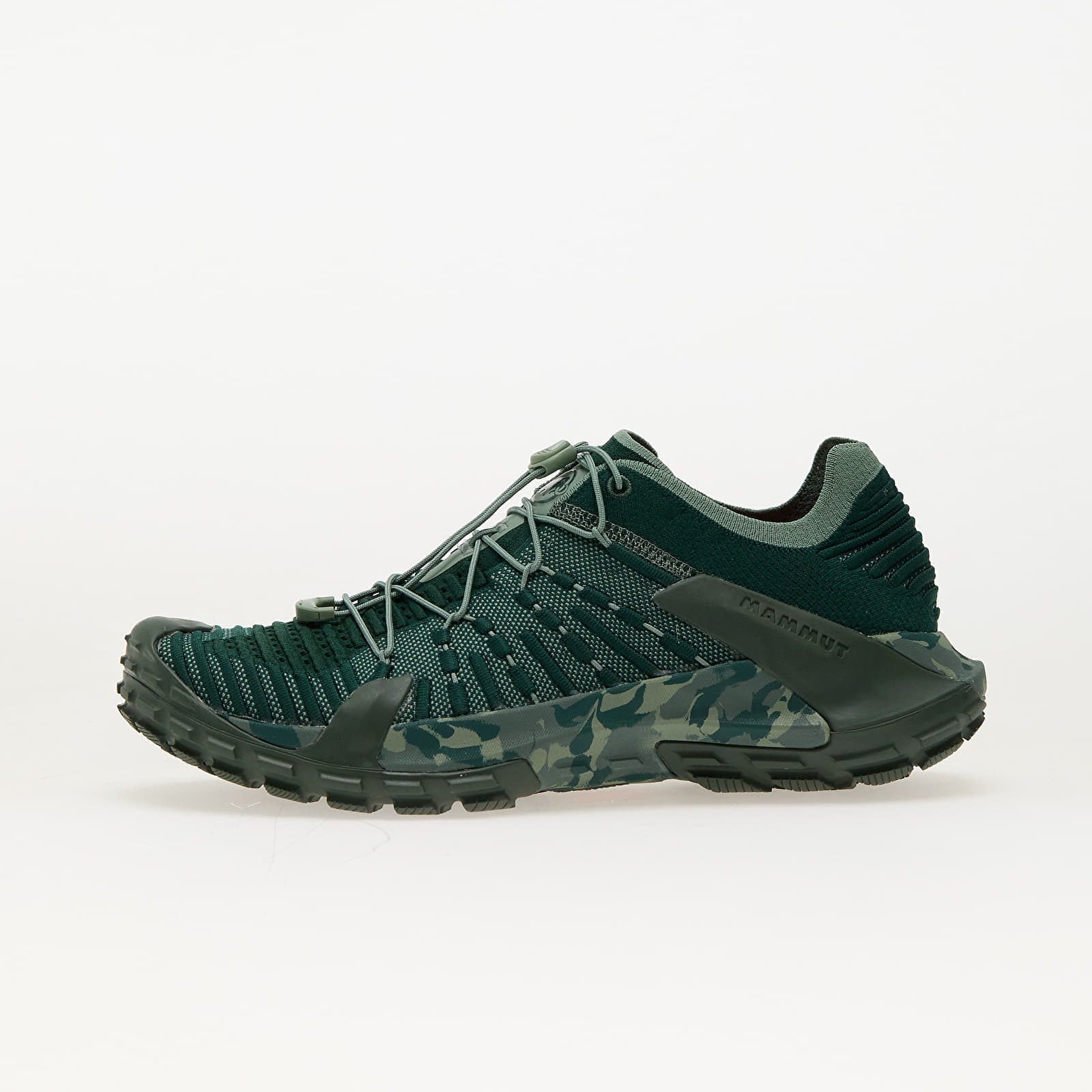 Levně Tenisky Mammut Hueco Knit II Low Men Dark Jade-Jade