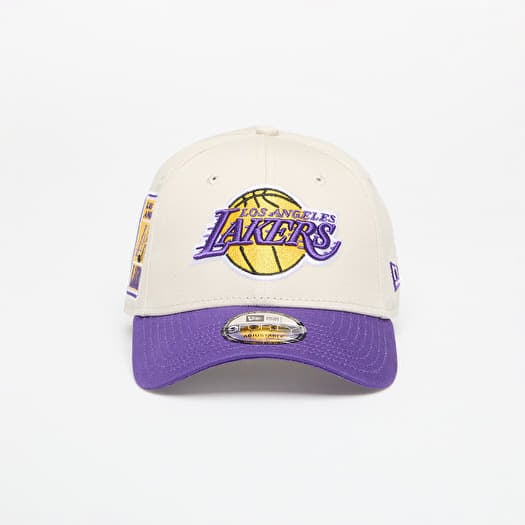 Kepurė New Era Los Angeles Lakers 9FORTY Contrast Patch Adjustable Cap Stone/ True Purple