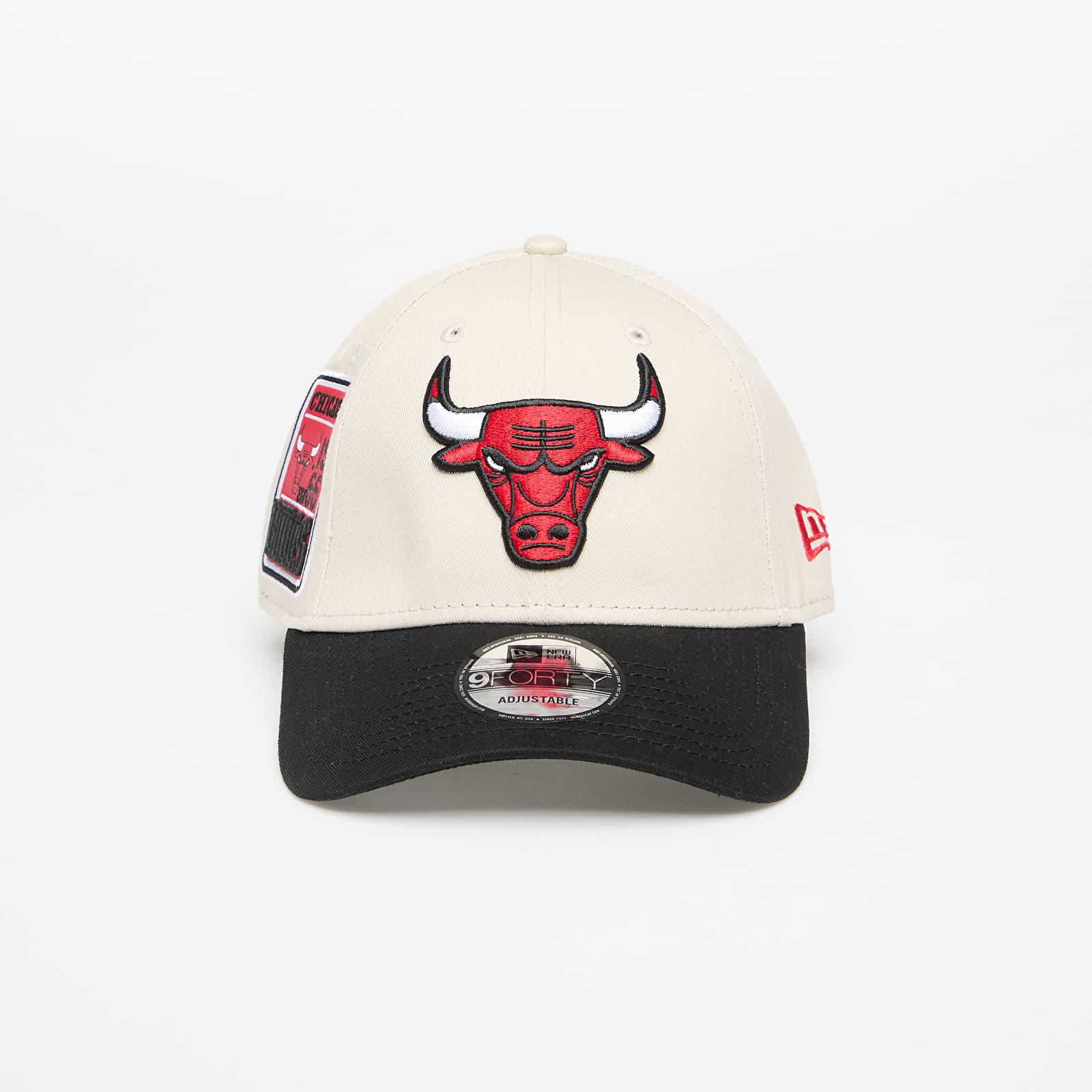 Capac New Era Chicago Bulls 9FORTY Contrast Patch Adjustable Cap Stone/ Black Universal