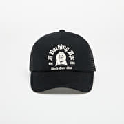 A BATHING APE Logo Cotton Panel Mesh Cap Black