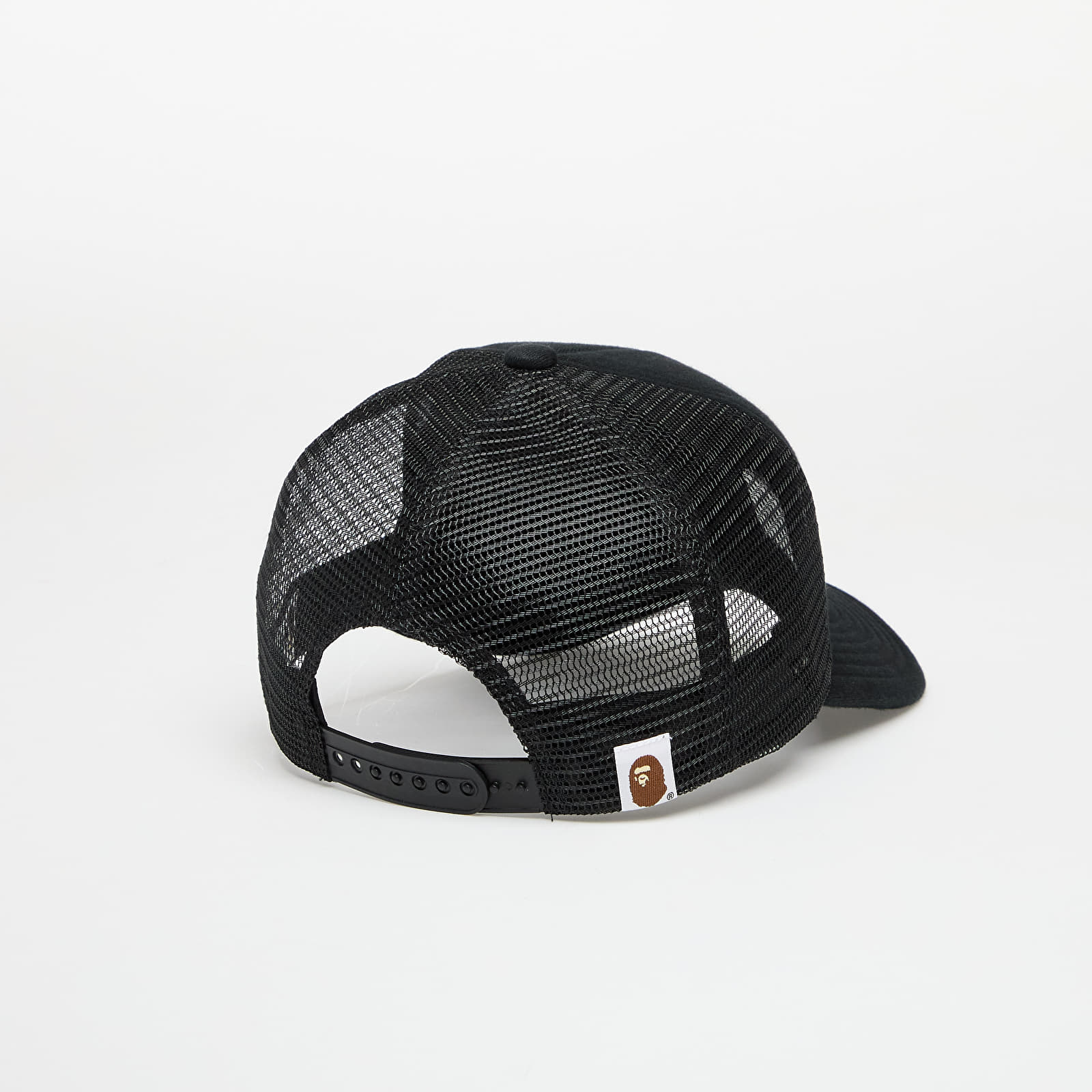 Kšiltovky A BATHING APE Logo Cotton Panel Mesh Cap Black