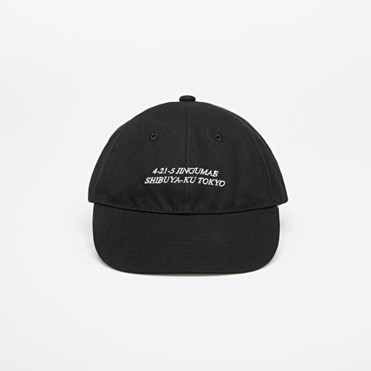 A BATHING APE Solid Slogan Cap Black